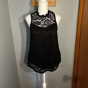 Black Lace Blouse